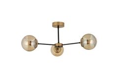 Apliqa Cassiel Hanglamp met 3 Lampjes, Zwart