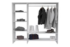 Sawel Open Wardrobe, White