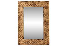 Wood Andy Decoratieve Wandspiegel , 140x70 cm