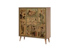 Madame Multifunctionele Kast met Houten Poten