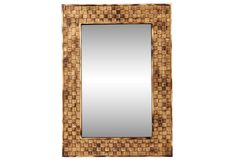 Wood Andy Decoratieve Wandspiegel , 120x60 cm