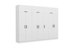 Medway Tideway Kledingkast met 7 Deuren en Bovenkast, Wit