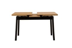 Oliver Uitschuifbare Keukentafel, Eik en Zwart