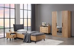Eti 3 Door Wardrobe, Walnut