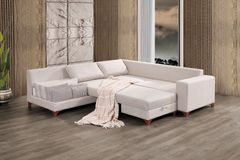 Masse Hoekbank Links, Creme