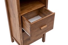 Ranch Boekenrek met Lades, 4 Rekken, Walnoot