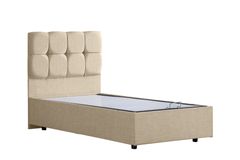 Paris Boxspringbed met Hoofdbord, 120x200 cm, Creme