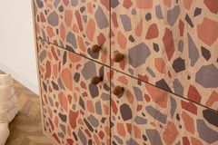 Pebble Hallway Storage Cabinet, Multicolour