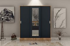 Sline Kledingkast met Schuifdeuren, Antraciet