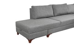 Masse Hoekbank Links, Grijs