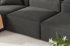 Frid Linnen 3-Zitsbank, Antraciet