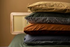 Cozy Washed Cotton Duvet Cover Set, Double Size, Mustard