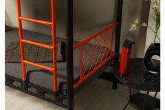Metis Bunk Bed, 90 x 200 cm, Black