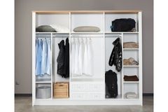 Lora Kledingkast met 6 Deuren