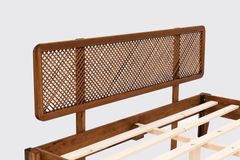 Isabella Bedframe, 100x200 cm, Walnoot