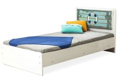 Summer Stapelbed met Bureau, 90x190 cm, Wit