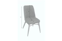Tubihome Vierkante Gold Stoel, Geel, 2 Stuks