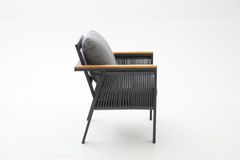 Capella Dubbele Tuinloungeset, Antraciet