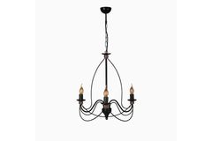 Hohenzollern Hanglamp met 3 Lampjes, Zwart