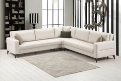 Kristal Hoekbank, Beige