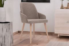Millennium Dining Chair, Taupe & Oak