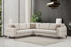 Kristal Hoekbank, Beige