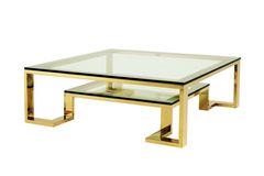 Asup Coffee Table, Gold