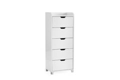 Falton Multifunctionele Houten Keukenkast met 5 Lades, Wit