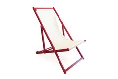Chillong Reclining Chaise Lounge Chair, Red
