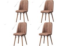 Tubby Stoel, 4-Dlg, Bruin