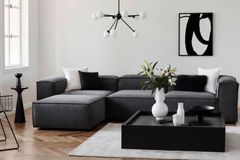 Frid Modulaire Hoekbank, Antraciet