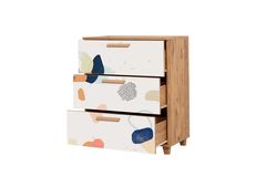 Leva Pied Ladekast, Pijnboom en Wit