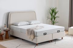 Luna Arche Boxspring Set, 160x200 cm, Creme