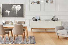 Clara Dining Table, White