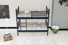 Star Stapelbed, 90x190 cm, Zwart en Antraciet