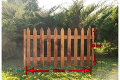 Pone Wooden Fence Panel, 80 cm