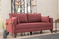 Bella Soft 2-Zitsbank, Bordeauxrood
