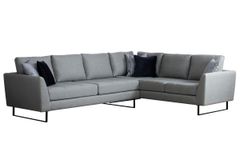 Tempo Hoekbank Rechts, Grijs