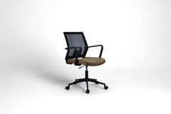 Mesh Bureaustoel, Met Metalen Poten, Koffie