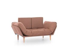 Futon Nina 2-Zitsbank, Lichtbruin