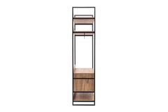 Dynamic 2 Door Open Wardrobe, Walnut