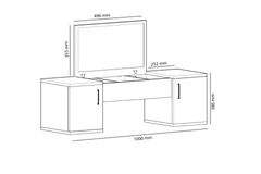 Arnetti Coral Make-up Tafel, Wit