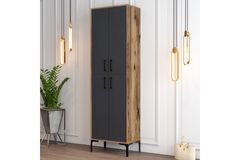 Berlin Shoe Cabinet, Walnut & Anthracite