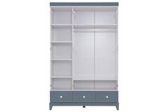 City Kledingkast met 3 Deuren, Grijs