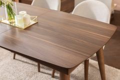 Scarlet 6-8 Seat Extendable Dining Table, Walnut