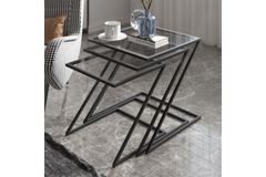 Misto Zettafelset, 3 Delig, Zwart