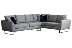 Tempo Hoekbank Links, Grijs