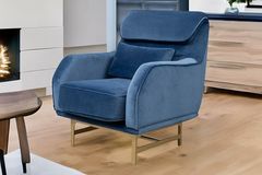 Nepal Armchair, Dark Blue