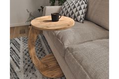 Nyoka Rolling Side Table, Oak