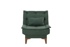 Kelly Fauteuil In Linnen Stof, Groen